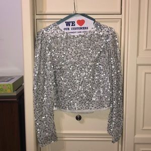 ASOS Sequin crop top size small